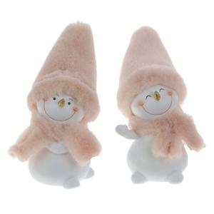 Фигурка декоративная Снеговик, L5,5 W8 H12 см, 2в.