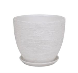 Лофт 4 горшок с поддоном 2,5л d18 h16см высокий овал белый Лофт 4 горшок с поддоном 2,5л d18 h16см высокий овал белый