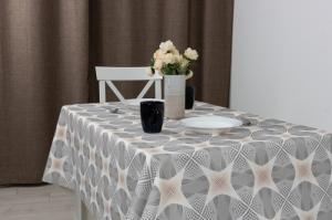 Клеенка ESTELLA тканевая 1,4мх20м.п. JY-T263 Калейдоскоп сер. -Китай