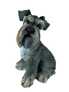 Фигура садовая Миттельшнауцер L24 W30 H40см (ПОЛИСТОУН)