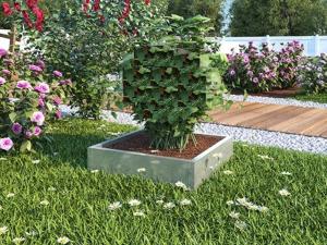 Клумба оцинк. квадрат 0,6х0,6м - НПТ