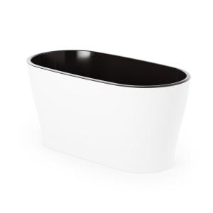 Лея со вставкой овальный 4л d30 h14см белый -6