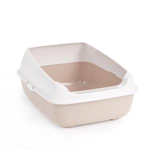 Туалет с высокими бортами 50,5х39х23см бежевый 1-8