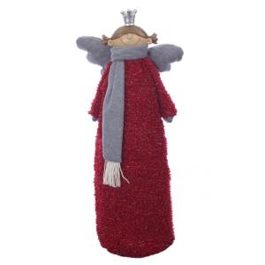 Фигурка декоративная с подсветкой Ангел, L30 W19 H69 см, (работает от сети)