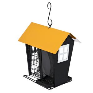 Кормушка для птиц металлическая 17х14х23см