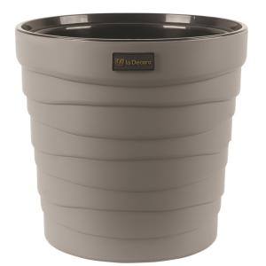 Бархан кашпо со вставкой 12л d30,7 h29,3см Серый жемчуг -6