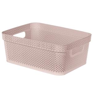 Корзина 11л прямоугAjur бежевый топаз-16  ПлР