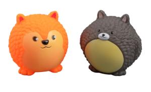 Игрушка-пищалка WOGY д/собак Зверята d=8см, микс арт.2025-2175 Код276187