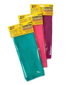 Салфетки влаговпитывающие из микрофибры для стекол и зеркал 30х30-100 ДС