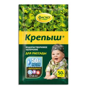 ВРУ д/рассады  50г Крепыш (минеральный) (NPK-17:17:17) 10/50 Фаско