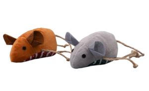 Игрушка WOGY д/кошек Мышка 17х9х5см с джутовыми ножками, микс арт.2024-8738 Код275163