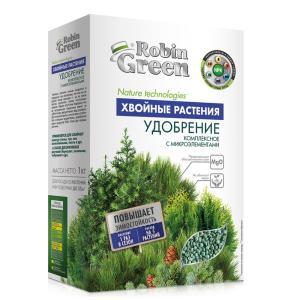 Для хвойных 1кг Робин Грин минеральное удобрение с микроэлементами (NРK-9:20:20) 3/12/480 Фаско
