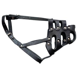 Намордник кожаный крытый №4 (ротвейлер) НК-4-КР Зима 1/5