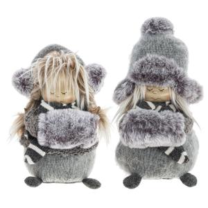 Игрушка набивная Девочка, L12 W14 H23 см, 2в.