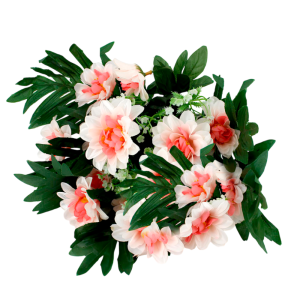 Искусственные цветы Букет№189 Георгин атлас. h40см в ассорт. 1