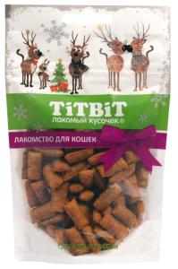 Хрустящие подушечки для кошек с паштетом из индейки (Новогодняя коллекция) 50 г