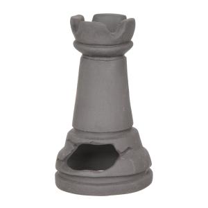 Декорация GLOXY Шахматная фигура Ладья черная 7х7х12см