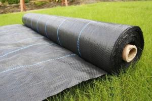 Агроткань 150-1,6 100м-рул. черный с белой нитью Агротекс