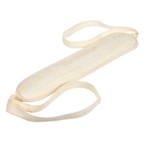 Мочалка из люфы, лента с х-б ручками, овальная