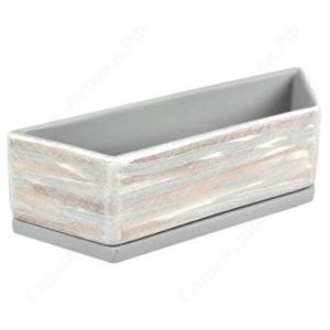 Горшок Трапеция d34см светлый