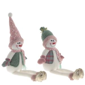 Игрушка набивная Снеговик, L21 W10 H72 см, разм.полк. Lп21 Wп10 Hп23 см, 2в.