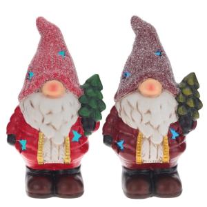 Фигурка декоративная Гном с подсветкой, L12 W9 H21 см, (2хLR44 не прил.), 2в.