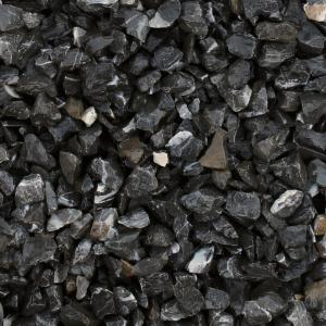 Декоративный щебень 20кг черный мраморный фр.5-10 мм/1
