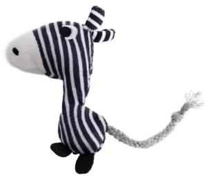 Игрушка WOGY д-животных Зебра 11х7х2.5см с мятой, микс арт.2024-1357 Код272413