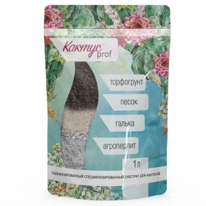 Грунт для кактусов 1л субстрат Кактус проф 5-10-350 ПСЗТК 