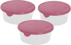Контейнер набор Браво 0,5л микс круг. (3шт)-22 ПлР