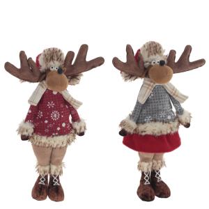 Игрушка набивная Олень, L39 W16 H56 см, 2в.