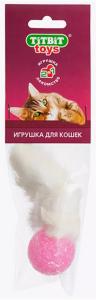 Хвост кроличий (игрушка для кошек)-мягкая упаковка