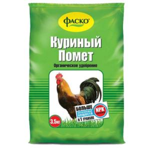 Куриный помет удобрение орган. 3,5кг (NPK-4:3:1) 4/8/192 Фаско