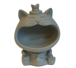 Кот Ганста-Кэт серый металлик