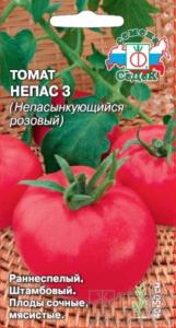 Томат Непас  3 Непасынкующийся Розовый 0,1г Дет Ранн (Седек)