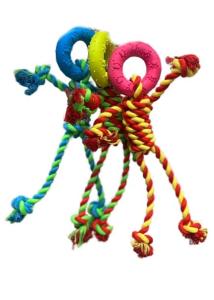 Игрушка WOGY д-собак канатная Кольцо 25х7см, микс арт.2024-3311 Код273606