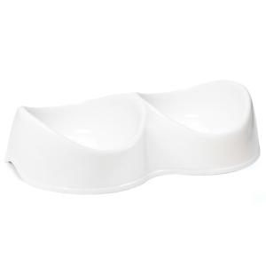 Миска пластиковая двойная 