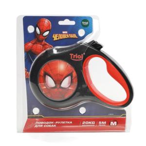 Поводок-рулетка для собак Marvel Человек-паук M, 5м до 20кг, лента