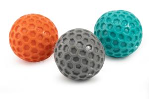 Игрушка резин Мяч d8см с пищалкой цвет в ассорт арт.2024-4470 1-12 ЧД