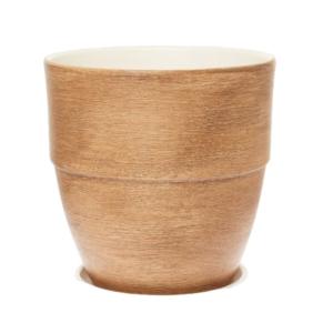 Ироко 4 горшок с поддоном 3,4л d18 h19см готика борт коричневый