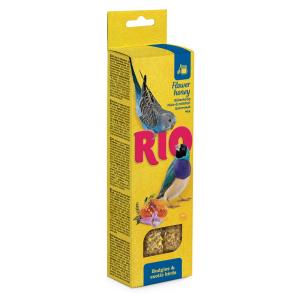 Лакомство д-попугаев волнистых и экзотов RIO (РИО) палочки с медом, 2х40г