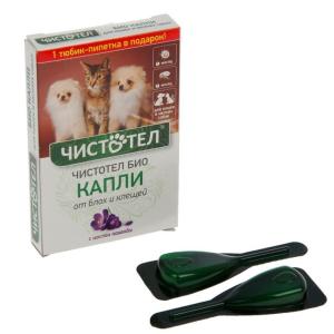 БИО Капли д/кошек и мелких собак Чистотел от блох и клещей