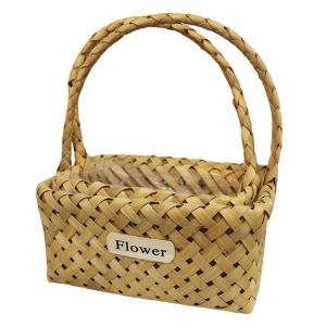 Набор  корзин плетеных (секвойя), 24,5х16х12-31,5 см, 21,5х13х10,5-29 см, 2 шт., натуральный