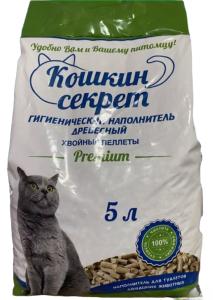 Наполнитель Кошкин секрет ДРЕВЕСНЫЙ  2,5кг -6
