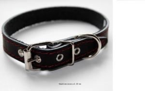 Ошейник кожаный 20мм-ОК-20