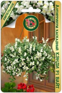 Антирринум (Львиный зев) Кэнди F1 Вайт каскад 20шт Одн 30см (Биотехника)