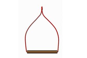 Качели для птиц фигурные 130х8хh163 мм.