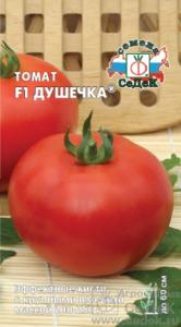 Томат Душечка F1 0,05г- сред.жар.60см.до 250г. (Седек)