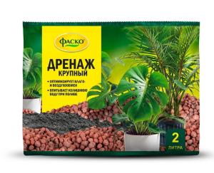 Дренаж для растений керамзитовый, крупный, 2л, Цветочное счастье, ФАСКО