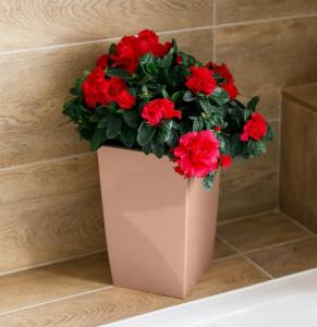 Жасмин кашпо со вставкой 1,5л d16 h26см капучино /16